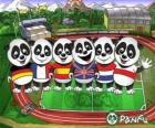 Bazı milli takımlar birkaç Panfu panda T-shirt